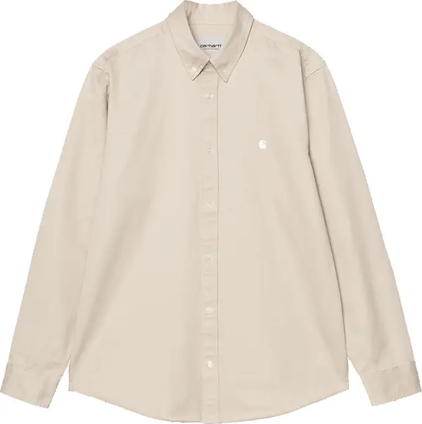 Carhartt WIP Carhartt WIP L/S Madison Shirt Мъже - Риза Carhartt WIP - Светло кафяв - I023339_3M7_XX-M - Size: M