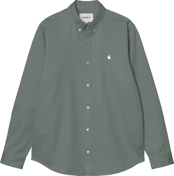 Carhartt WIP Carhartt WIP L/S Madison Shirt Мъже - Риза Carhartt WIP - Зелен - I023339_3HL_XX-M - Size: M