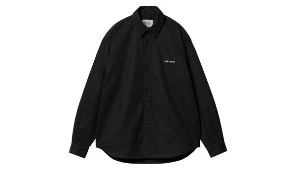Carhartt WIP Carhartt WIP L/S Module Script Shirt/ Black