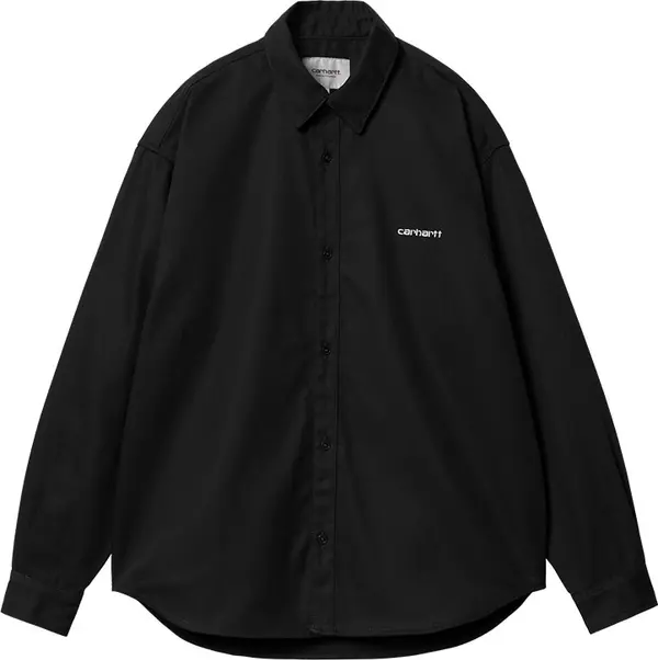 Carhartt WIP Carhartt WIP L/S Module Script Shirt/ Black Мъже - Риза Carhartt WIP - Черен - I033768_0D2_01-M - Size: M