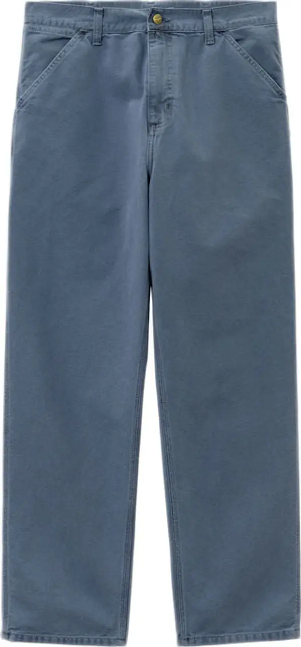 Carhartt WIP Carhartt WIP Single Knee Pant Stone Blue Мъже - Панталони Carhartt WIP - Син - I026463_0WA_FH-33-32 - Size: 33-32
