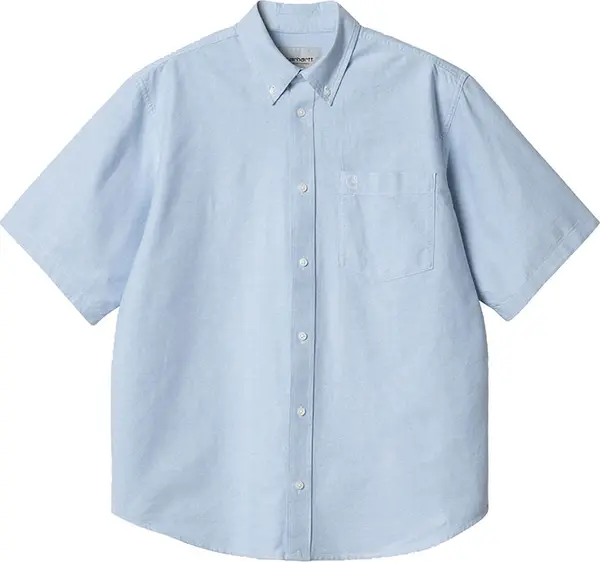 Carhartt WIP Carhartt WIP S/S Braxton Shirt Blue Мъже - Риза Carhartt WIP - Син - I031454_1ON_XX-M - Size: M