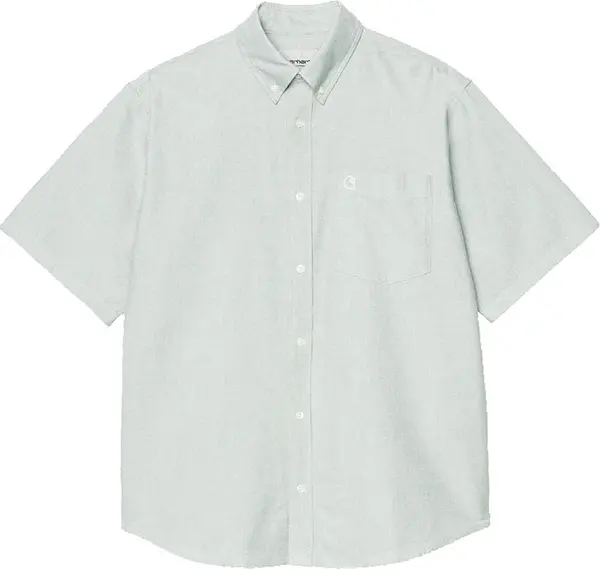 Carhartt WIP Carhartt WIP S/S Braxton Shirt Green I031454_3MP_XX Мъже - Риза Carhartt WIP - Зелен - I031454_3MP_XX-S - Size: S