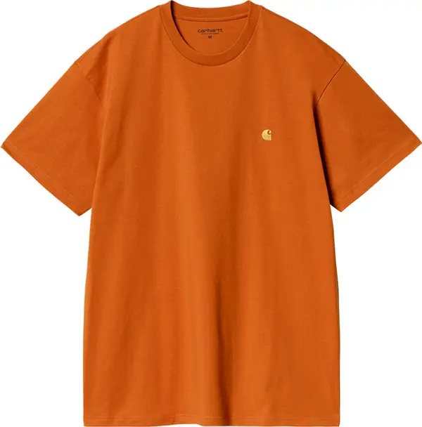 Carhartt WIP Carhartt WIP S/S Chase T-Shirt Turmeric Мъже - Тениски Carhartt WIP - Оранжев - I026391_2GP_XX-S - Size: S