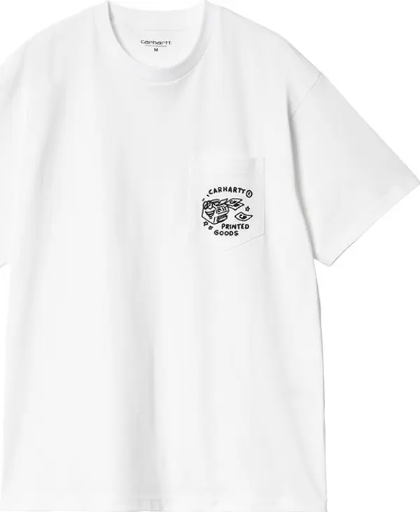 Carhartt WIP Carhartt WIP S/S Fragments Pocket T-Shirt White Мъже - Тениски Carhartt WIP - Бял - I034407_00A_XX-M - Size: M