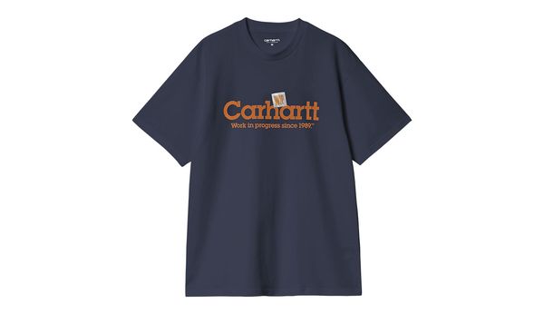 Carhartt WIP Carhartt WIP S/S Label Script T-Shirt Blue