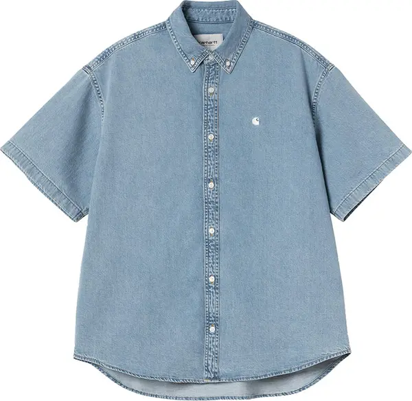 Carhartt WIP Carhartt WIP S/S Lucas Shirt Мъже - Риза Carhartt WIP - Син - I034575_01_35-M - Size: M