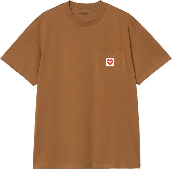 Carhartt WIP Carhartt WIP S/S Pocket Heart T-Shirt Мъже - Тениски Carhartt WIP - Кафяв - I032128_HZ_XX-M - Size: M