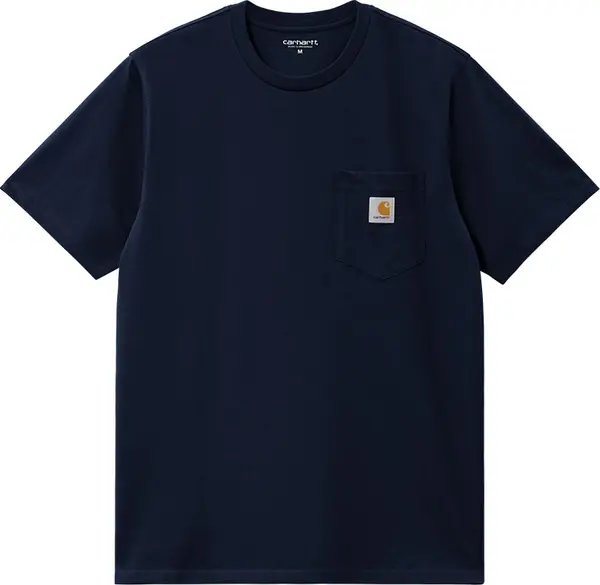Carhartt WIP Carhartt WIP S/S Pocket T-Shirt Dark Navy Мъже - Тениски Carhartt WIP - Син - I030434_1C_XX-M - Size: M