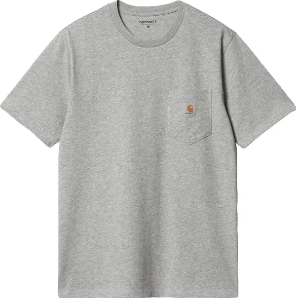 Carhartt WIP Carhartt WIP S/S Pocket T-Shirt Grey Heather Мъже - Тениски Carhartt WIP - Сив - I030434_V6_XX-XL - Size: XL