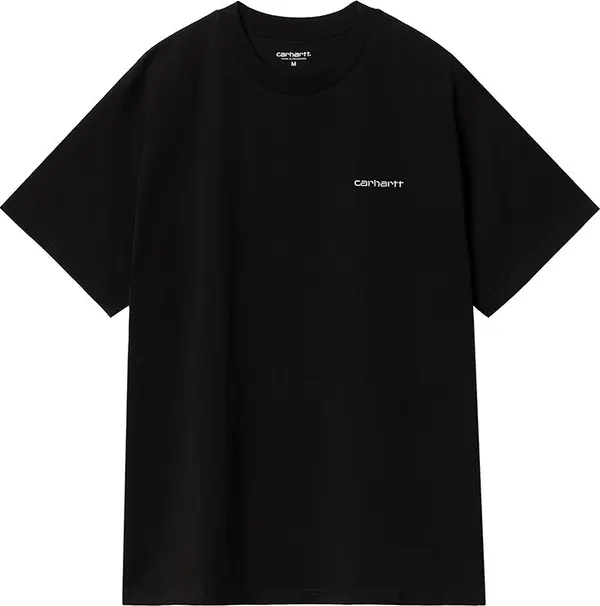 Carhartt WIP Carhartt WIP S/S Script Embroidery T-Shirt Black Мъже - Тениски Carhartt WIP - Черен - I030435_0D2_XX-XL - Size: XL