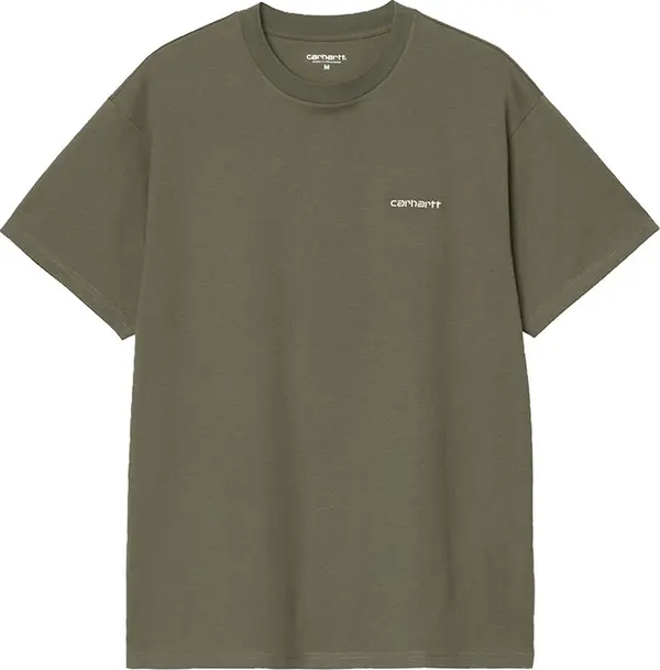 Carhartt WIP Carhartt WIP S/S Script Embroidery T-Shirt Мъже - Тениски Carhartt WIP - Зелен - I030435_3LU_XX-L - Size: L