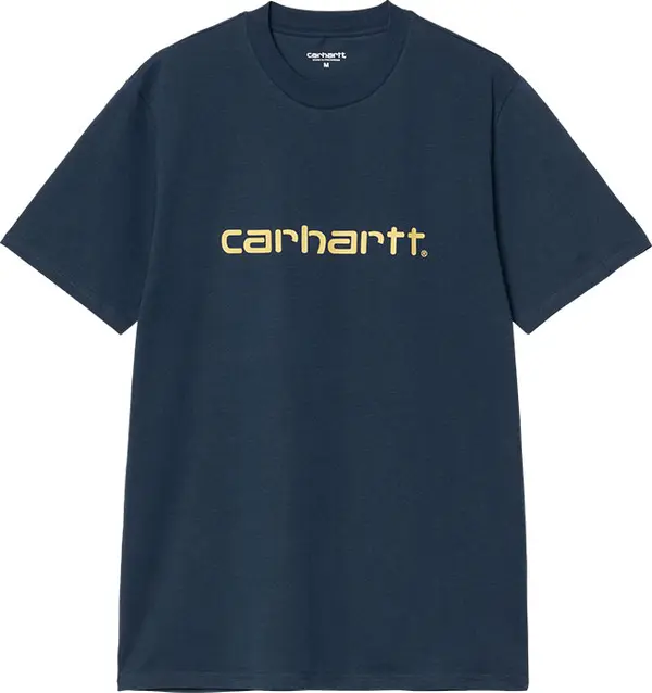 Carhartt WIP Carhartt WIP S/S Script T-Shirt Мъже - Тениски Carhartt WIP - Син - I031047_2QF_XX-XL - Size: XL