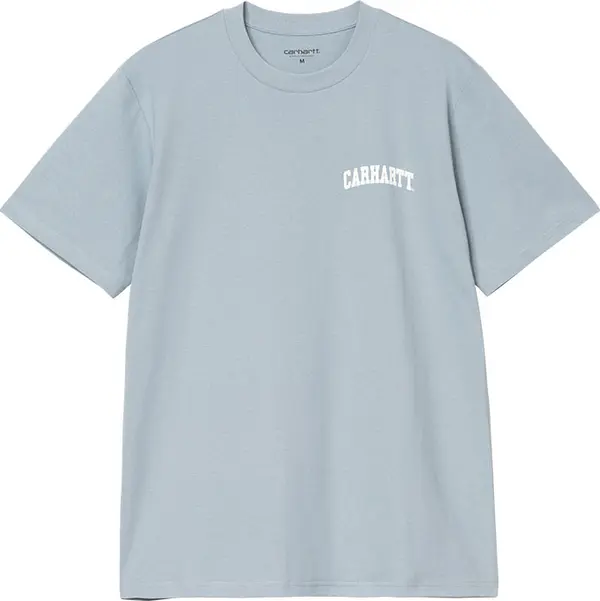 Carhartt WIP Carhartt WIP S/S University Script T-Shirt Dusty Ice Мъже - Тениски Carhartt WIP - Син - I034852_2DQ_XX-S - Size: S