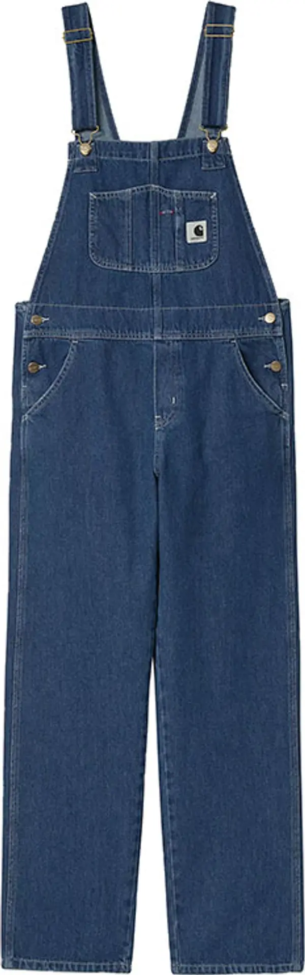 Carhartt WIP Carhartt WIP W' Bib Overall Straight Blue Жени - Панталони Carhartt WIP - Син - I031250_01_06-XS - Size: XS