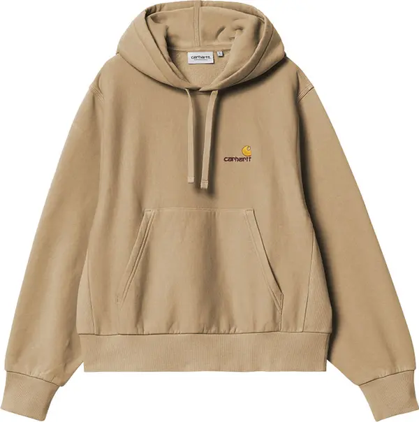 Carhartt WIP Carhartt WIP W' HD American Script Sweat Ash Heather Жени - Суитшърти и блузи с качулка Carhartt WIP - Сив - I033650_482_XX-S - Size: S