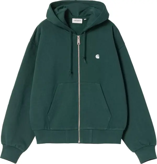 Carhartt WIP Carhartt WIP W' Hooded Casey Jacket Dark Fir Жени - Суитшърти и блузи с качулка Carhartt WIP - Зелен - I032642_39W_XX-M - Size: M