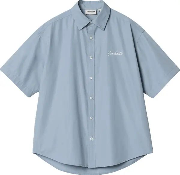 Carhartt WIP Carhartt WIP W' S/S Jaxon Shirt Жени - Тениски Carhartt WIP - Син - I033080_27H_XX-S - Size: S