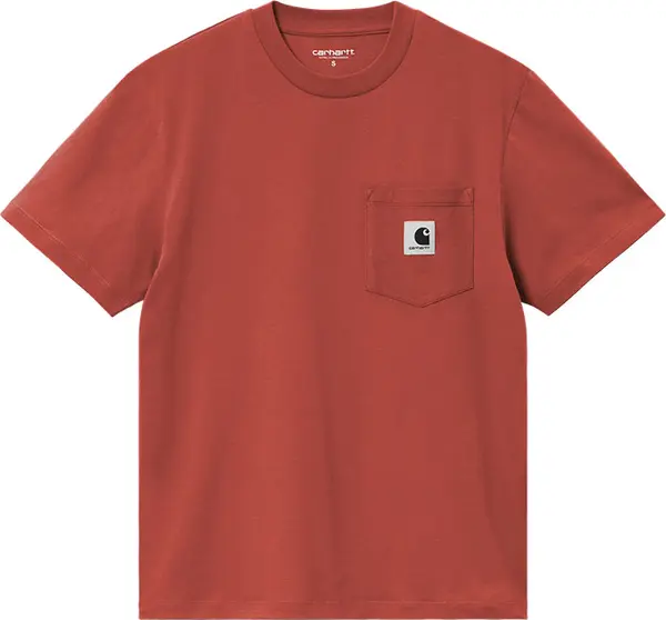 Carhartt WIP Carhartt WIP W' S/S Pocket T-Shirt Vermilion Жени - Тениски Carhartt WIP - Черен - I032215_2LX_XX-XS - Size: XS