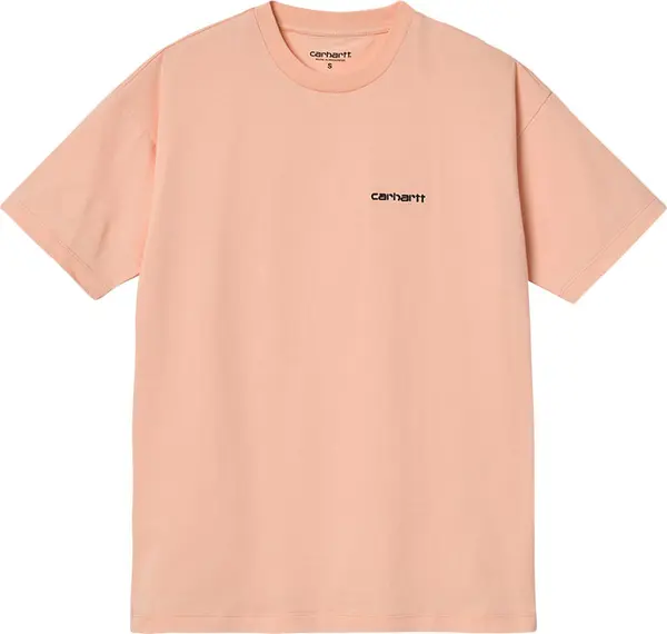 Carhartt WIP Carhartt WIP W S/S Script Embroidery T-S Grapefruit Жени - Тениски Carhartt WIP - Розов - I029074_0UN_XX-L - Size: L