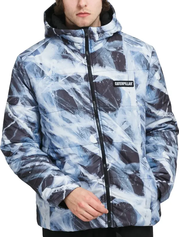 Caterpillar Caterpillar Allover Print Outdoor Jacket Blue Мъже - Якета Caterpillar - Син - 2310649-BLU-L - Size: L