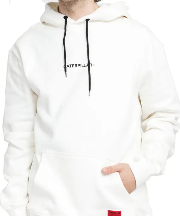 Caterpillar Caterpillar Double Print Hoodie White Мъже - Суитшърти и блузи с качулка Caterpillar - Бял - 2910504-WIT-M - Size: M