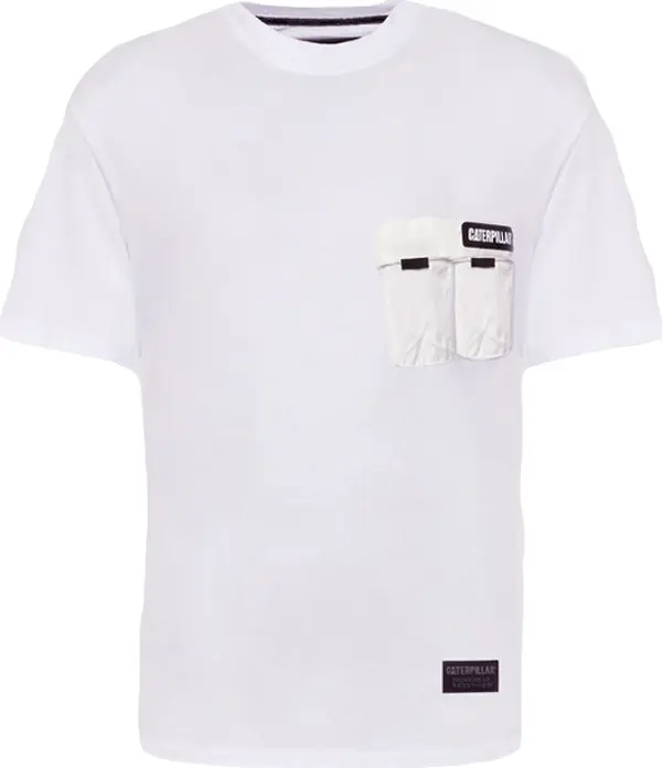 Caterpillar Caterpillar Multipocket T-Shirt White Мъже - Тениски Caterpillar - Бял - 2511870-WIT-L - Size: L