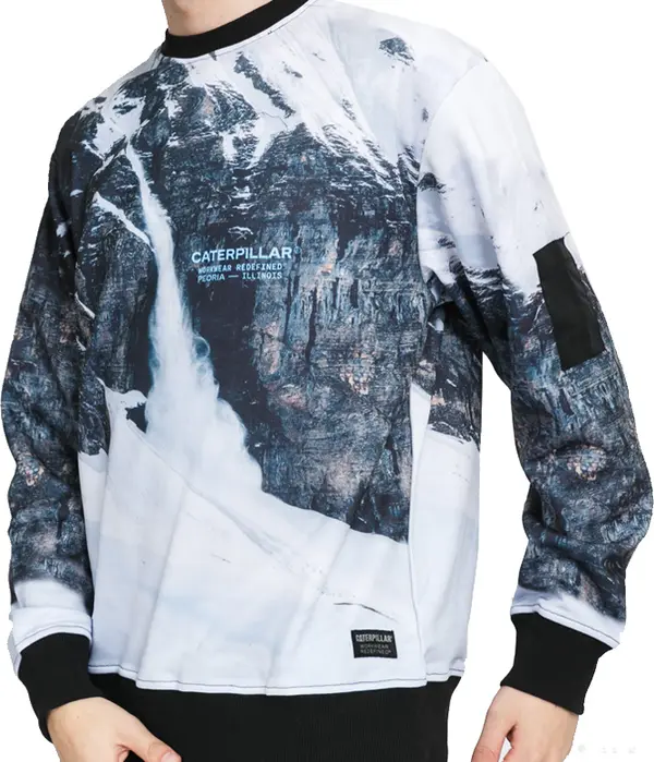 Caterpillar Caterpillar Rock Roundneck Blue Мъже - Суитшърти и блузи с качулка Caterpillar - Син - 2910524-BLU-L - Size: L