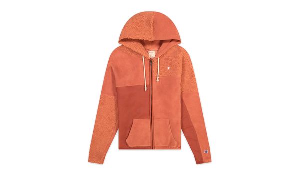 Champion Champion Patchwork Velour Fleece ZIP-UP Hoodie