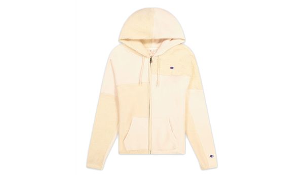 Champion Champion Patchwork Velour Fleece ZIP-UP Hoodie