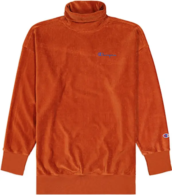 Champion Champion Corduroy High Neck Oversized Sweatshirt Жени - Суитшърти и блузи с качулка Champion - Оранжев - 112247-MS053-S - Size: S