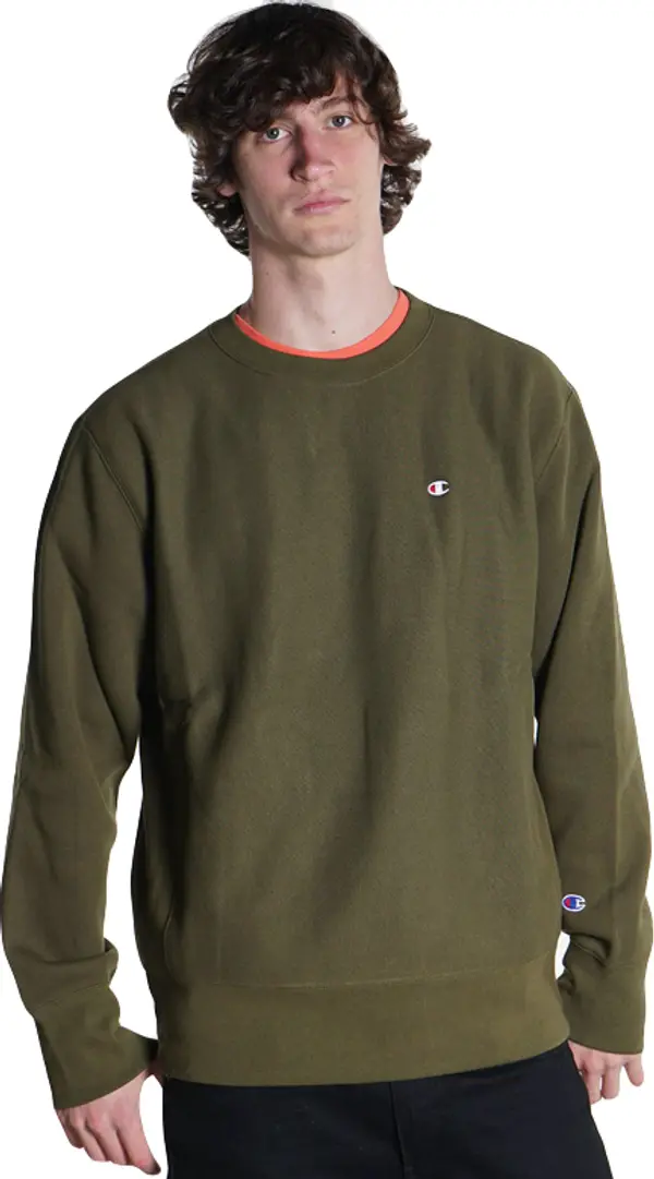 Champion Champion Crewneck Sweatshirt Мъже - Суитшърти и блузи с качулка Champion - Зелен - 216495-GS556-M - Size: M