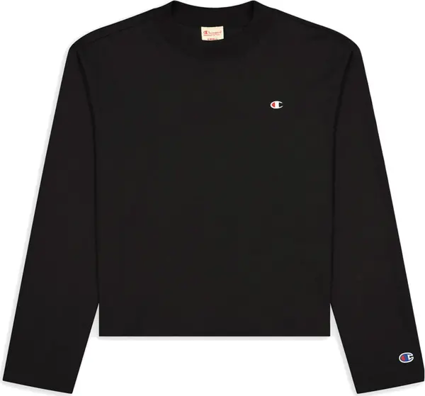 Champion Champion Long Sleeve Jersey Top Жени - Суитшърти и блузи с качулка Champion - Черен - 114235-KK001-S - Size: S