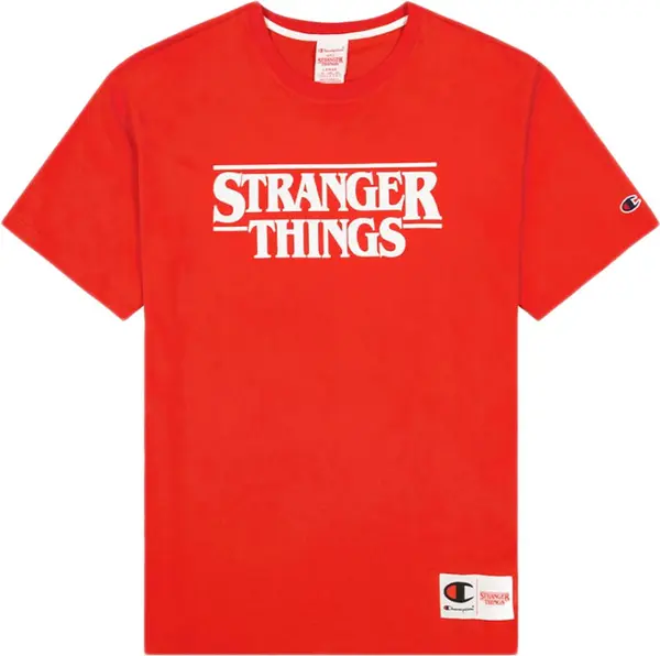 Champion Champion x Stranger Things Men´s T-Shirt Мъже - Тениски Champion - Червен - 217791-RS033-M - Size: M