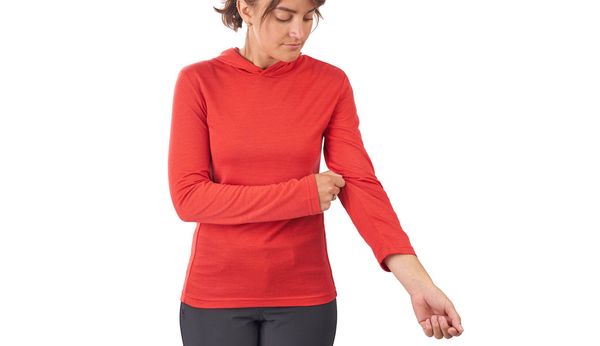 Chrome Chrome Industries W Merino LS Hoodie Poppy