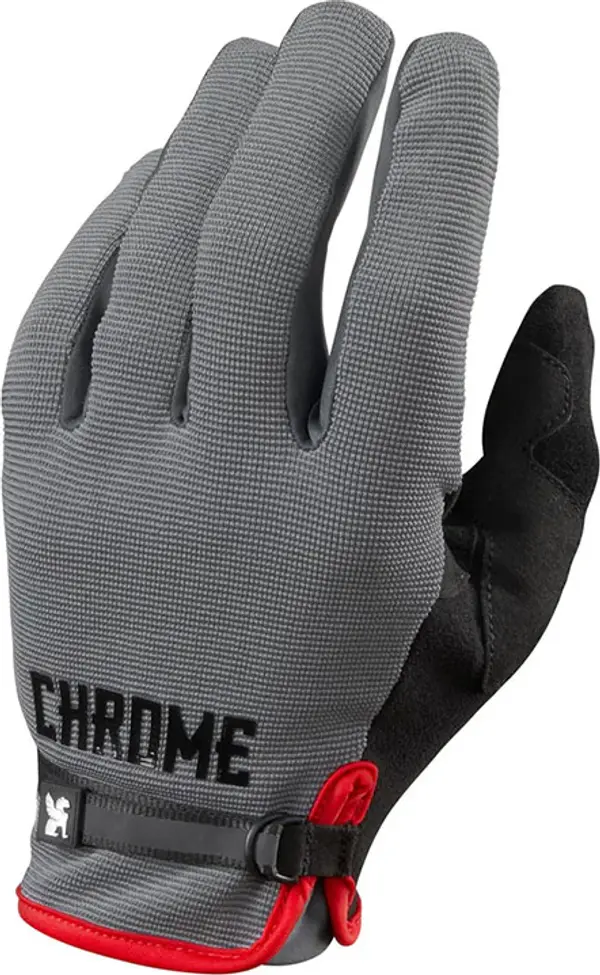 Chrome Chrome Industries Cycling Gloves 2.0 Unisex - Ръкавици Chrome - Сив - AC-229-GYBK-NA-M - Size: M