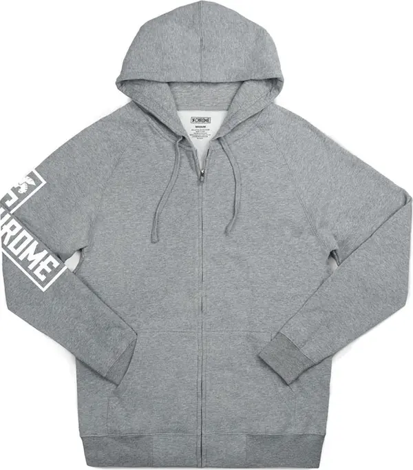 Chrome Chrome Industries Flying ion Zip Hoodie Grey Мъже - Суитшърти и блузи с качулка Chrome - Сив - AP-474-H6Y-L - Size: L