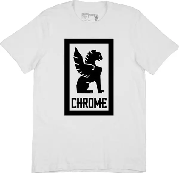 Chrome Chrome Industries Lock Up Tee Мъже - Тениски Chrome - Бял - AP-177-WT-S - Size: S