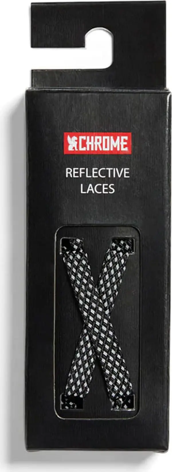 Chrome Chrome Industries Reflective Laces Unisex - Връзки за обувки Chrome - Черен - AC-220-BKRF-NA-135cm - Size: 135cm