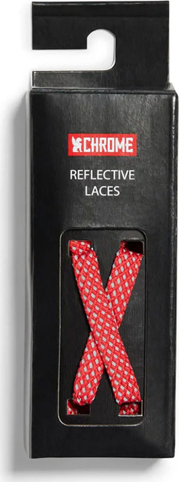Chrome Chrome Industries Reflective Laces Unisex - Връзки за обувки Chrome - Червен - AC-220-RDRF-NA-125cm - Size: 125cm
