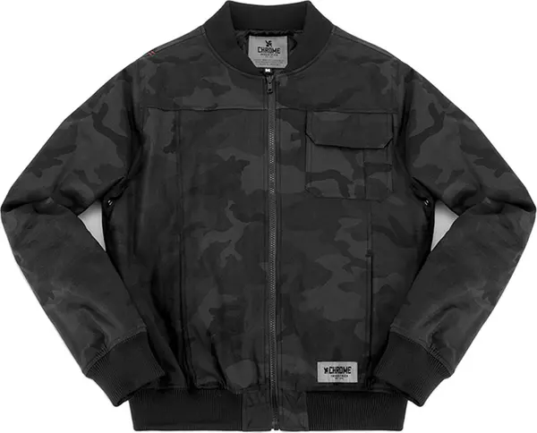 Chrome Chrome Industries Utility Bomber Jacket Black Camo Мъже - Якета Chrome - Черен - AP-301-BCAM-L - Size: L