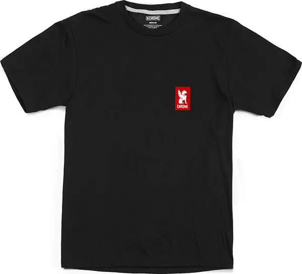 Chrome Chrome Industries Vertical Red Logo Tee Мъже - Тениски Chrome - Черен - AP-459-BKRD-NA-S - Size: S