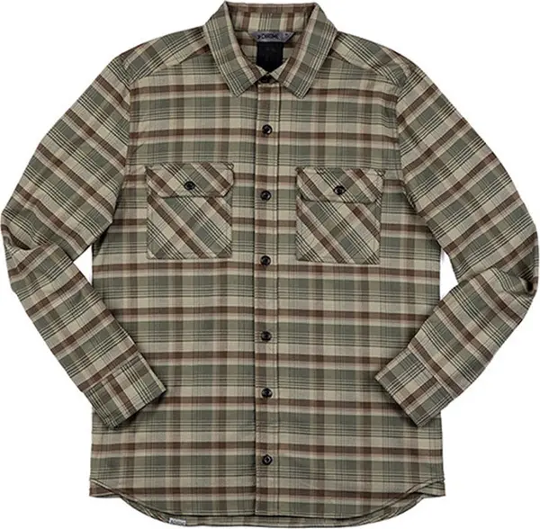 Chrome Chrome Industries Woven stretch Work Shirt Мъже - Риза Chrome - Жълт - AP-388-OLPL-M - Size: M