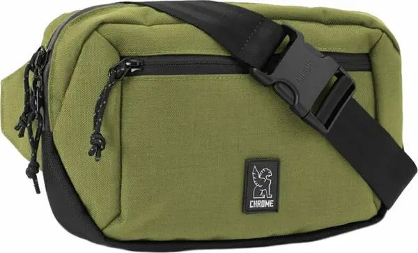 Chrome Chrome Ziptop Waistpack Olive Branch Unisex - Раници и чанти Chrome - Зелен - BG-288-OLBR-One-size - Size: One size