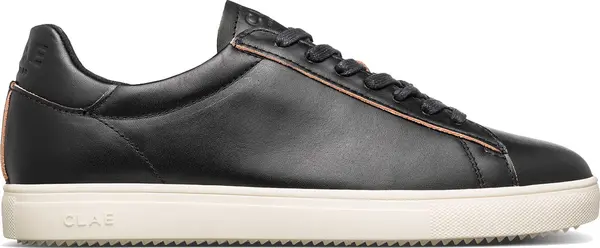 Clae Clae Bradley Black Leather Raw Edge Мъже - Спортни обувки Clae - Черен - CL24ABR05-DLC-8.5 - Size: 8.5