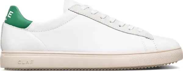 Clae Clae Bradley California White Leather Pine Green Мъже - Спортни обувки Clae - Бял - CL22ABR01-6.5 - Size: 6.5