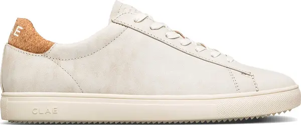 Clae Clae Bradley Distressed Leather Cork Мъже - Спортни обувки Clae - Бял - CL24ABR04-DLC-9 - Size: 9