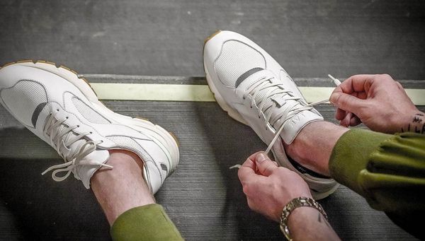 Clae Clae Edwin White Milled Leather Neo Mint