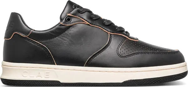 Clae Clae Malone Black Leather Raw Edge Мъже - Обувки Clae - Черен - CL24AMA03-BRE-9.5 - Size: 9.5