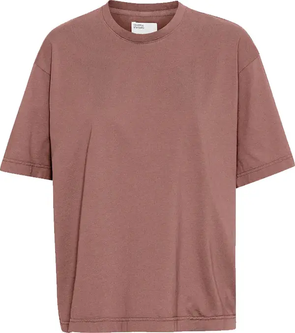Colorful Standard Colorful Standard Oversized Organic T-Shirt Rosewood Mist Мъже - Тениски Colorful Standard - Бордо - CS2056-RM-XL - Size: XL